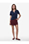 Modal Fabric Regular Fit Ribbed Short Sleeve Polo Collar T-Shirt