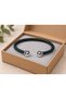 Mirelto Greenorb Dark Green Leather Men's Bracelet - Open Weave Design with Globe End - 2