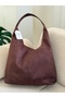 Suede Fabric Large Size Shoulder Bag for Women