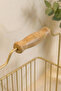 Retro Multi-Purpose Organizer Basket with Gold Wooden Handles - 5