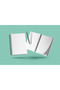 A4 72 Sheets 4 Pieces Unlined Black School Notebook Notepad Gift Plastic Cover Spiral Bound - 3