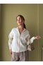 Turtleneck Zippered Soft Textured Sweatshirt - 4