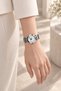 Nishon Women Wristwatch White Dial Silver Color Steel Band Roman Number Date Display Moon Phase Detail Elegant Analog Watch 2026 - 5