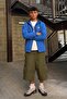 Men's Lined Zippered Hooded S.Blue Raincoat & Windbreaker - 4
