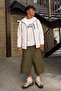 Men's Lined Zippered Hooded White Raincoat & Windbreaker - 6