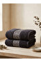 Bold Set of 2 Embroidered Hand Towels 50X90 cm - 2