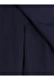 Navy Blue Pleated Girls' Short Skirt - 5