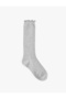 Shiny Ruffled Knee Socks - 2