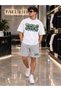 Dope Printed Oversize Cotton T-Shirt Shorts Premium Set - 2