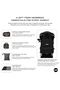 Zori Diaper Backpack 7pc-Set with Changing Mat, Wet Bag & Pouches - Black - 6