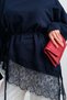 Women's Skirt with Lace Detail Tunic in Navy Blue - 5