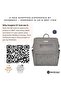 Rilo Diaper Backpack 7pc-Set with Changing Mat, Wet Bag & Pouches - Stone Grey - 3