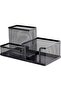 Pen Pencil Holder Desk Organizer Mesh Metal Office Supplies, Black