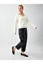 Black Relaxed Fit Leather Look Trousers - 4