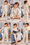 Boys' Pajama Set Car Patterned Long Sleeve Shirt Collar 2-Piece Pajama Set - 4