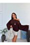 Women's Boat Neck Wide Sleeve Blouse with Pendant - 3