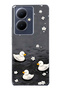 Vivo V29 Lite 5g Compatible Little Ducks Patterned Transparent Phone Case