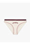 Color Contrast Printed Briefs with Rubber Detail