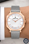 Men's Wristwatch with Calendar Steel Case&Band Bracelet Silver-Rose Color Sddk116 - 4