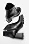 Zerlina Women's Faux Leather Boots Black Crocodile - 5