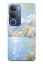 Vivo Y19S Compatible Monet Style Lake Landscape Pattern Transparent Phone Case