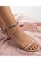 Black Shuttle Stone Anklet - 2