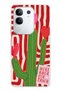 Vivo Y29 Compatible Cactus Patterned Transparent Phone Case