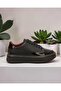 24121 Black Genuine Leather Thick Sole Men's Casual Shoes