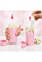 Travel Kit - Makeup Serum Toothpaste Shampoo Hand Cream Travel Box - 4 Compartment Travel Liquid Dispenser Bottle Set - Pink - 4