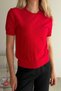 Crew Neck Glittery Soft Textured Blouse - 5