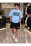 Dope Printed Oversize Cotton T-Shirt Shorts Premium Set - 2