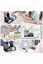 3-Compartment Metal Mesh Desk Organizer - Black Office Stationery Holder for Pens, Pencils, Scissors & Supplies (Multipurpose Desktop Storage Tray) - 4