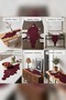 Christmas Burgundy Circle Clustered Cotton Rope Runner, Christmas Tablecloth Table Decor - 7