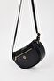 Marakes Women's Black Shoulder Bag with Zipper and Long Shoulder Strap - 2