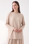 Pleated Trousers Pique Set 40779 - Beige - 3