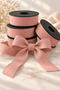 Pudra Keten Kurdele 2.5 cm – 1 Roll 20 Meters – Decorative Bow, Gift Packaging, Decoration, and Textile Accessory Ribbon - 2