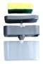 2-in-1 Hand & Dish Soap Dispenser Set for Kitchen Sink – Dual Pump Soap Dispenser with Built-In Sponge Holder, Space-Saving Countertop Organizer, Leak-Proof Kitchen Cleaning Station - 3