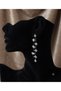 Black Shuttle Stone Earrings - 4