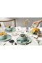 Dining Line Shallow Ceramic Plate 26cm Sage Green - 4