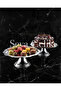 Stainless Steel Wavy Round 2 Piece Silver Stand for Cakes and Pastries Presentation Serving Stand