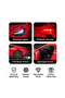 1:22 Scale Die-Cast Sports Car Model Toy with Pull-Back Action, Openable Doors, Light and Sound Effects, Detailed Interior, Collectible Vehicle for Kids-Red - 7