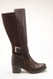 Women's Brown Flexible Knee-High Boots - 3
