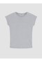 Vizyon New Season Blue Crew Neck Women's T-Shirt - 5