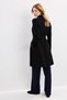 Women's Black Cashmere Coat Jacket Coat Special Italian Design - 3