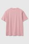 Men's Pink Cotton Linen Blend Regular Fit Round Neck T-Shirt - 2
