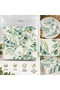 Green Floral Leaf Paper Napkins 16 Pcs - 2