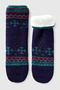 Unisex Green Christmas Patterned Thick Knitted Socks - 2