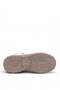 26Blg310-3 Women's Genuine Leather Zippered Flat Boots Beige - 4