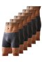 38 Men's Modal Lycra Smoked Boxer 6 Pieces