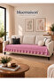 100% Cotton Ruffled Bohemian Sofa Cover - Sofa Bed Cover 7 Different Colors 95X205 cm